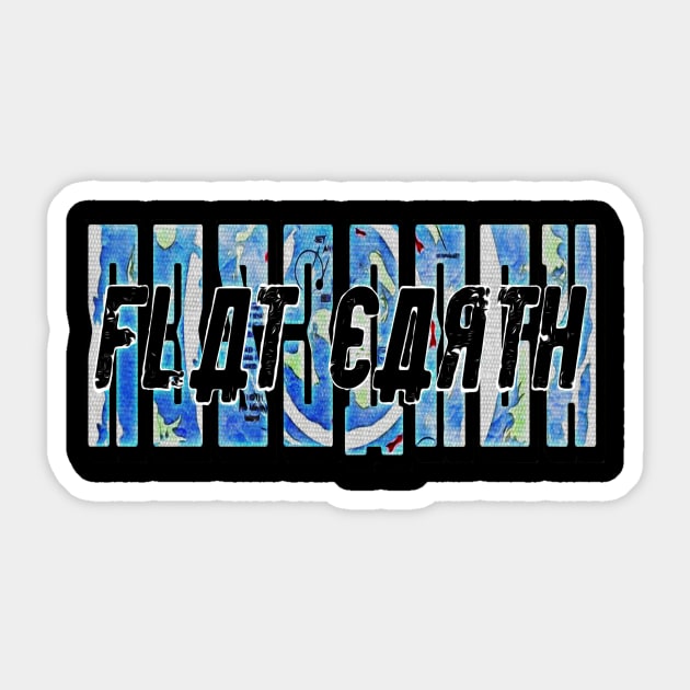 Research Flat Earth Canvas Sticker by pluasdeny